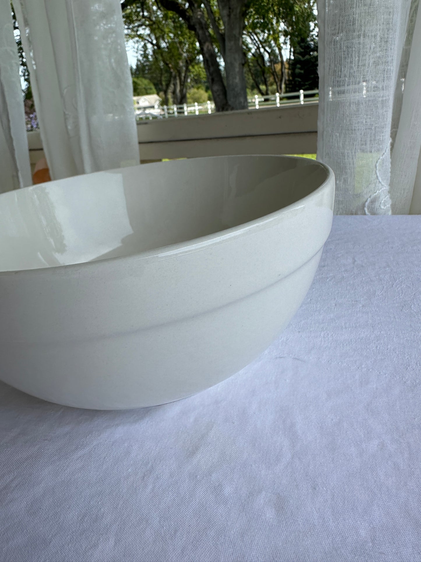 Vintage Large Ceramic Mixing Bowl