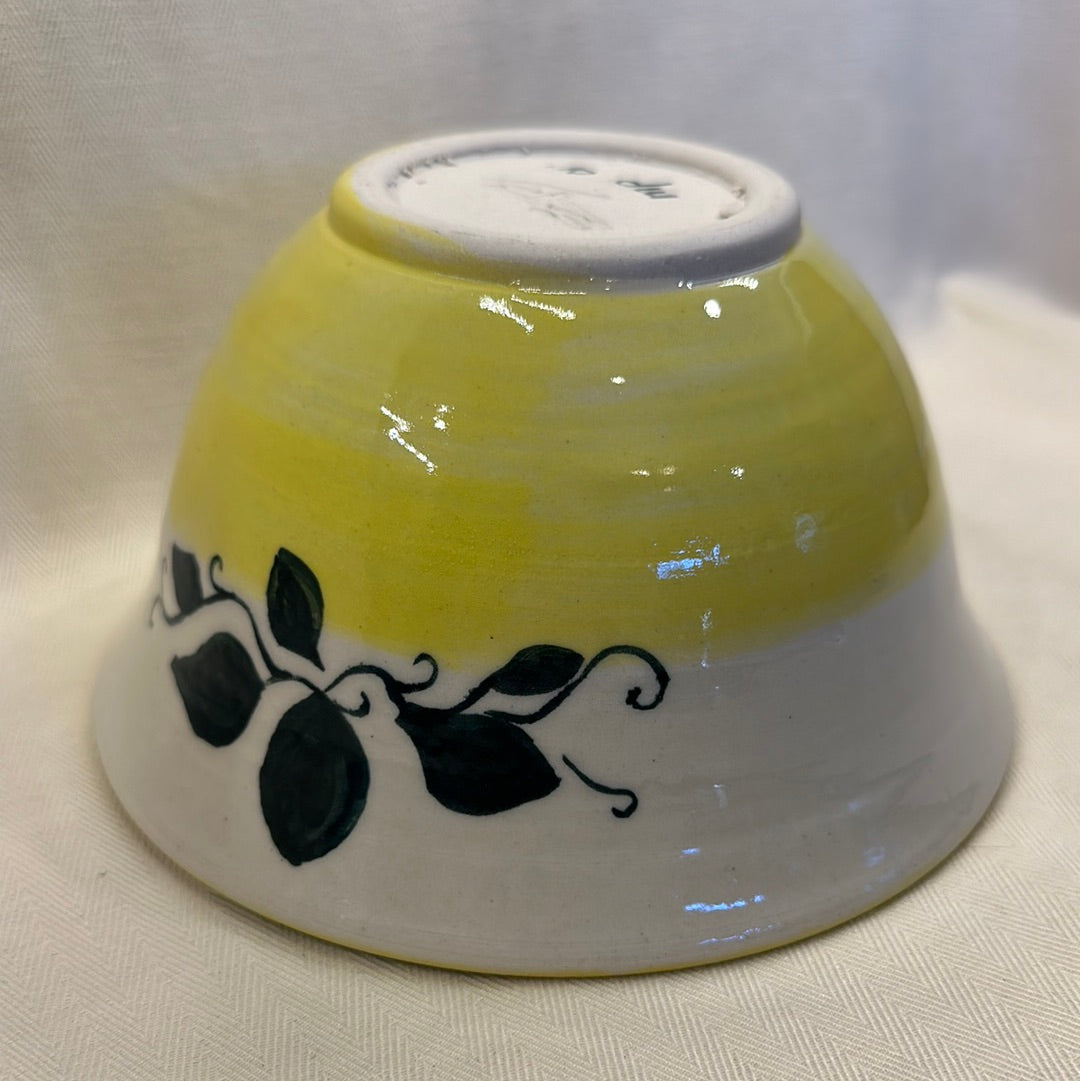 Vintage Hand Thrown Irish Pottery Ivy Bowl