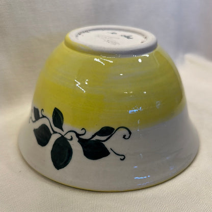 Vintage Hand Thrown Irish Pottery Ivy Bowl