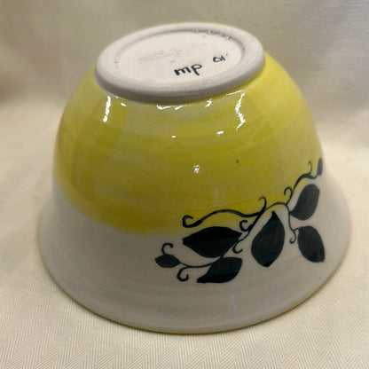Vintage Hand Thrown Irish Pottery Ivy Bowl