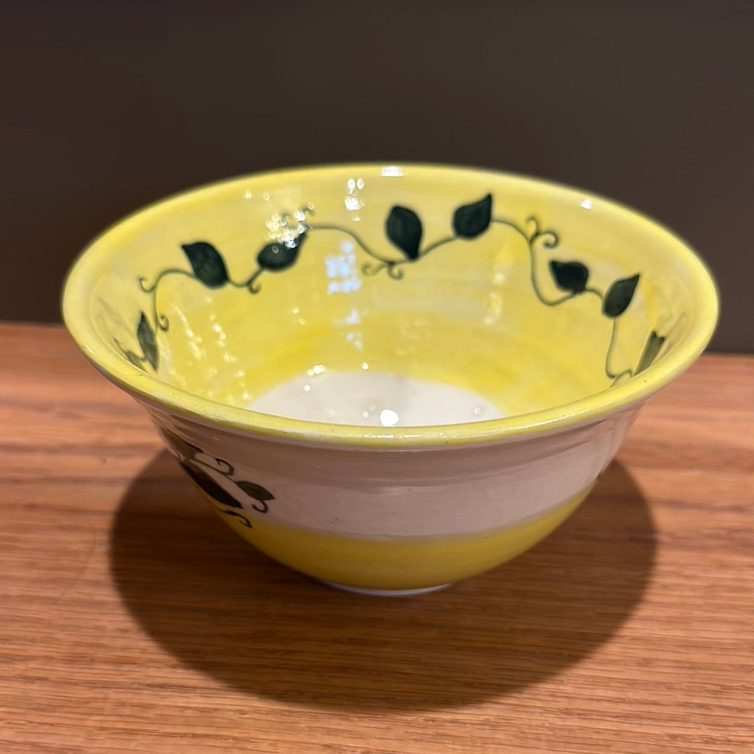 Vintage Hand Thrown Irish Pottery Ivy Bowl